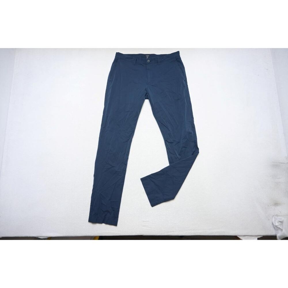 J Crew Flex Slim Fit Golf Pants Performance Blue Wicking Mens Sz 32 x 32